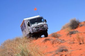 crossing the Simpson Desert in luxury