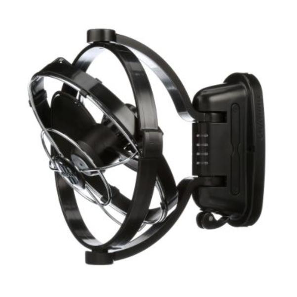 Whitevision / Sirocco  Black Fan 12/24V Fitted To 'B' Pillar Of Crew Cab