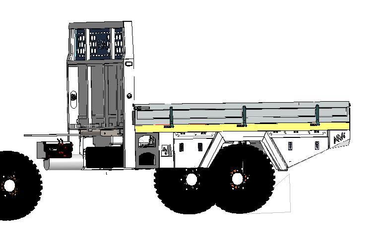 Fuso Tray Dual Cab Inc Subframe with 200 & 230L Tanks