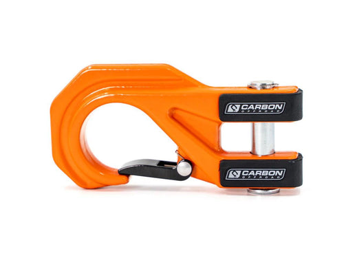 Carbon Winch Hook MegaPro Orange rated to 20000lb.
