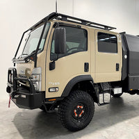 Isuzu NPS Dc Alloy Scrub Bar/Roof Pod With Wind Deflector Fitted