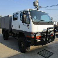 FG637/649 1996-2009 Winch Compatible Bull Bar Ripple Black FITTED