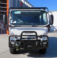 Isuzu NPS (N5 Series) 2000-08 Winch Bull Bar Ripple Black