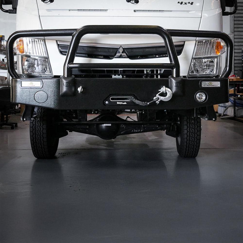 Fuso FGB71 Winch And Low Beam Light Compatible Bull Bar Fitted