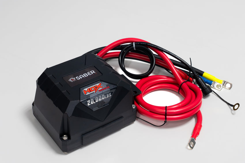 Saber HDX  Winch Unfitted 12V 20,000Lb 12mm x 25m Synth