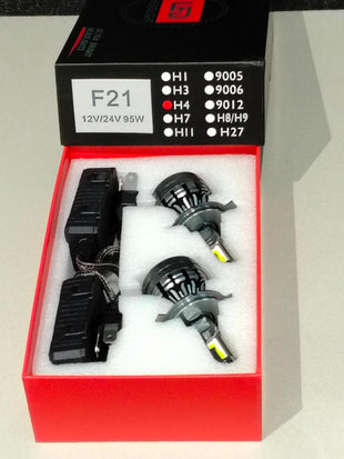 Upgraded LED H4 12V / 24V 95W F21 for off road use only