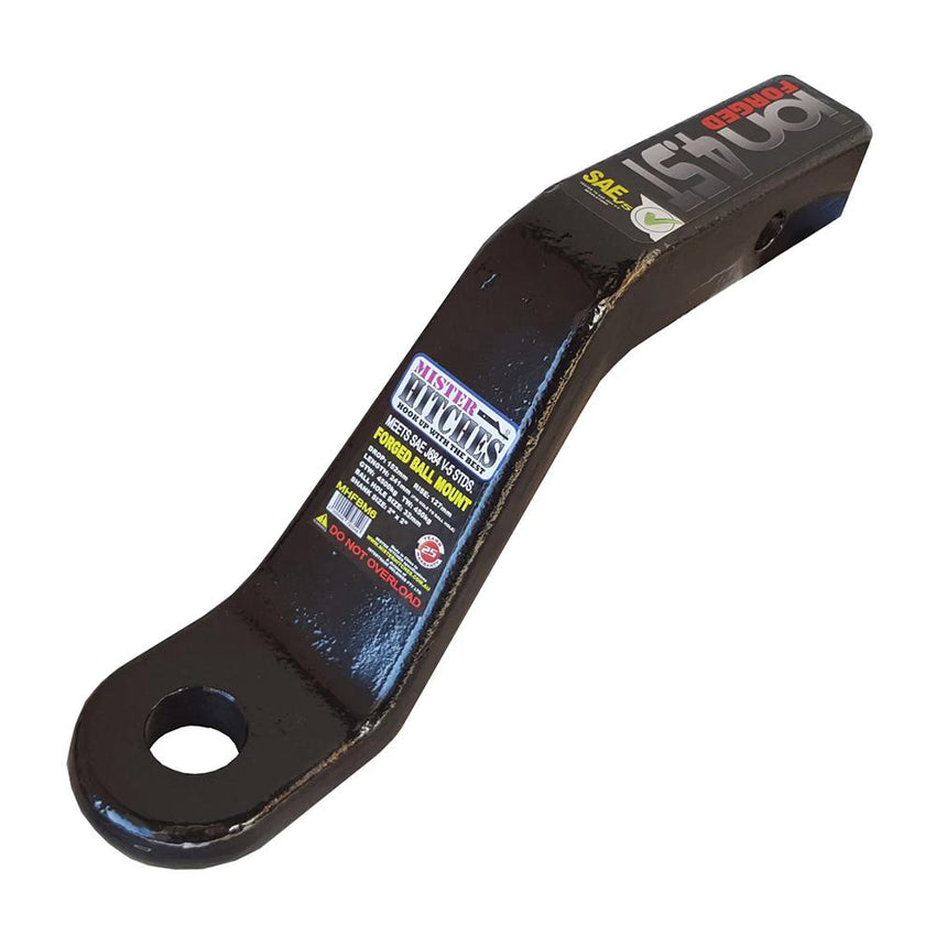 Towbar - Adjustable Ball Mount 370Mm Drop 4500Kg Rated