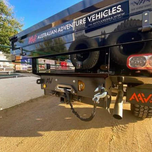 Isuzu NPS 2008+ Towbar 4500Kg + Rear Carbon Winch 24V 20,000Lb Fitted