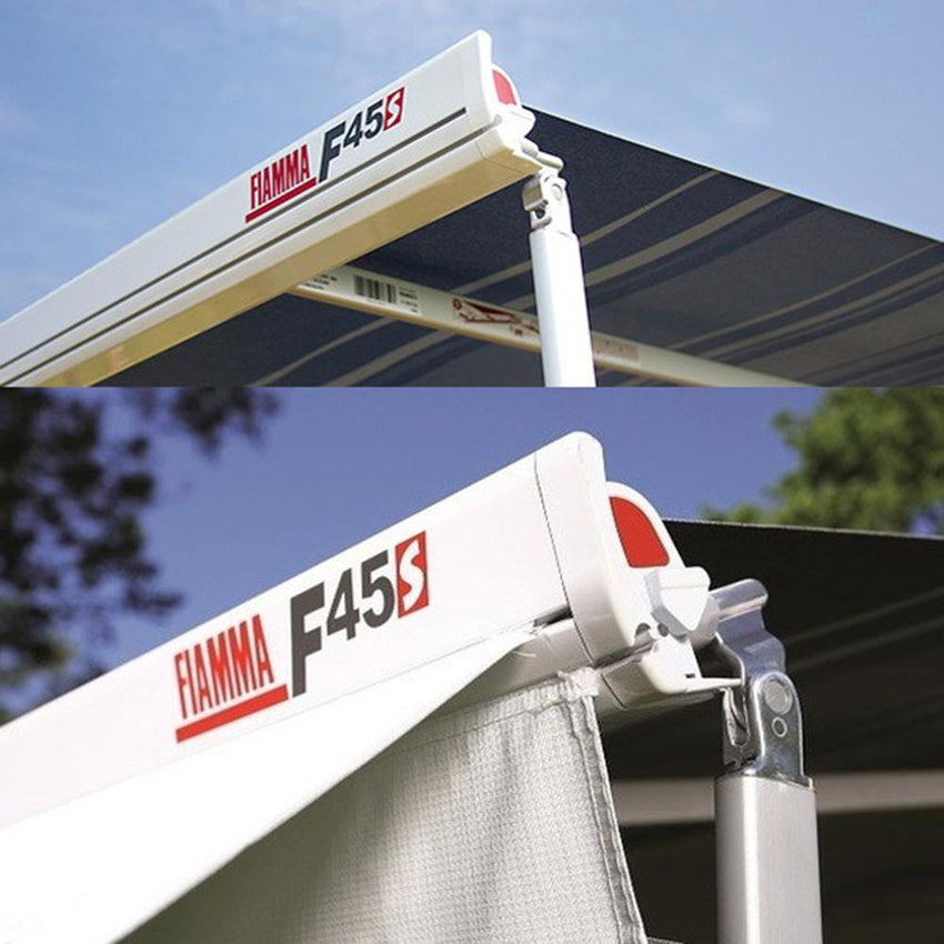 Gxo Fiamma F45 3.5M WHITE  Awning 12V Automatic - Fitted