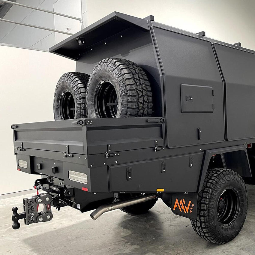 Isuzu NPS 2008+ Rear Winch Mount 20,000Lb Carbon Winch Synthetic Fitted