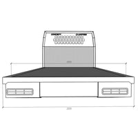 Alloy Tray Suit Fuso DC Mounted On A Sub Frame - Powder Coated