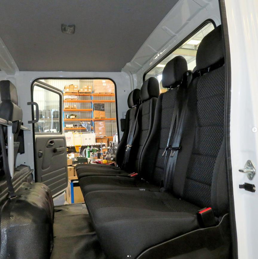 Isuzu Upgraded Four Seat Conversion For Rear, 3 Point Seat Belts Fitted