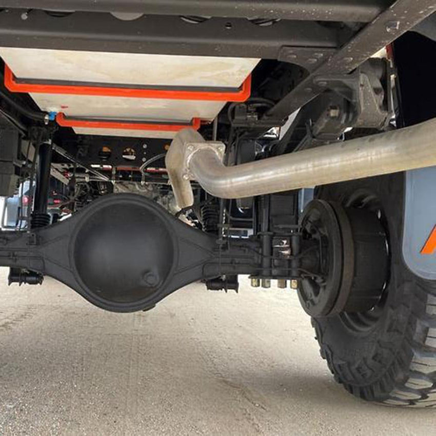 Fuso FGB71 3" 441 Stainless Steel Exhaust For Rear Mount SpareTyre-VERSION1