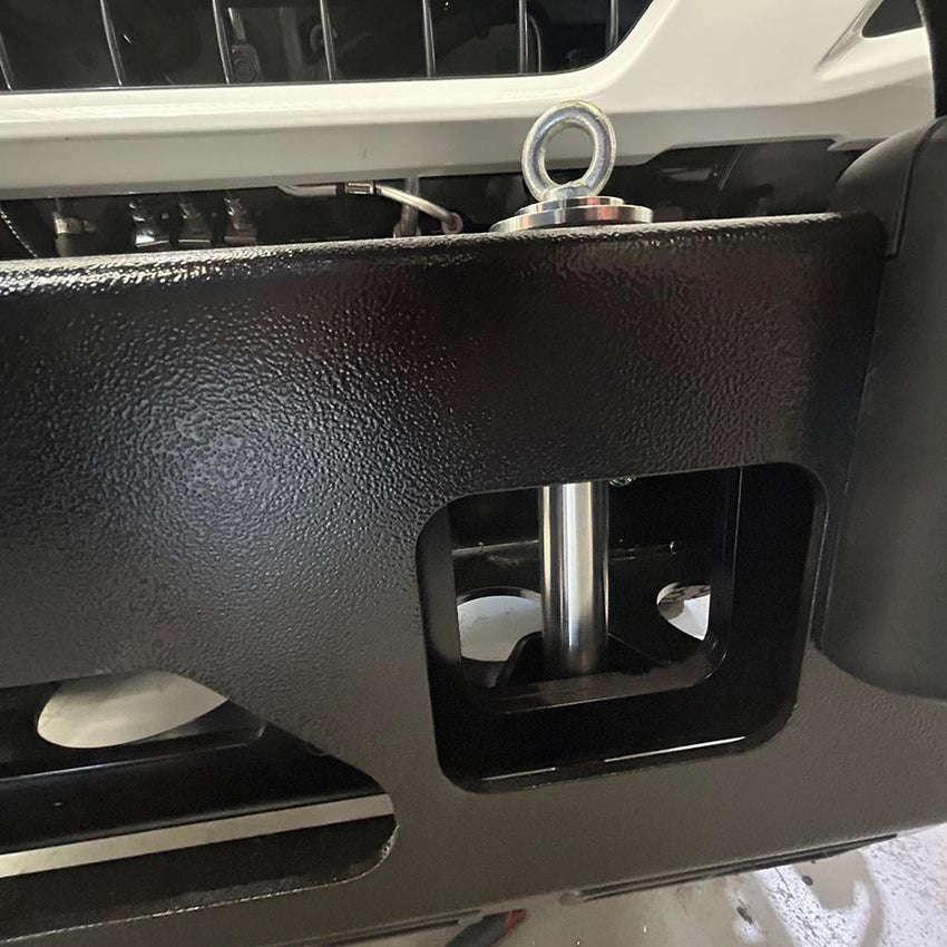 Isuzu NPS 2008+ Nudge Bar 2024 Winch frame & with LowBeam Lights Fitted