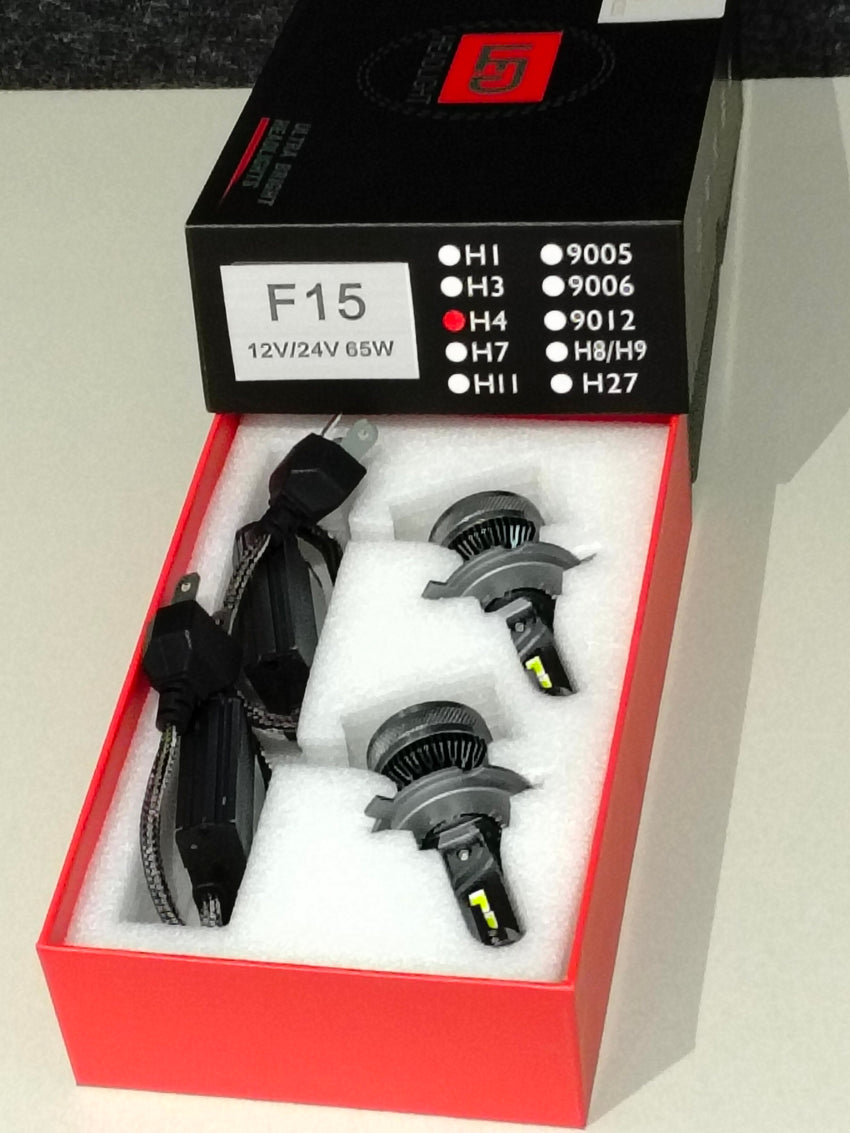Upgraded H4 LED Globe 12V&24V 65W F15 for off road use only