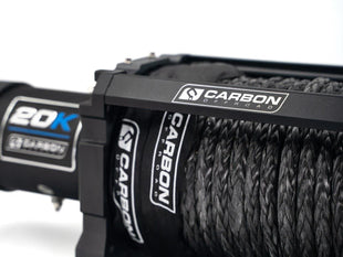 Isuzu NPS 2008+ 24V 20,000Lb Carbon Winch 21M Synthetic Cable - Fitted