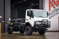 Hino 817 300 Winch And Low Beam Light Compatible Bull Bar Ripple Black