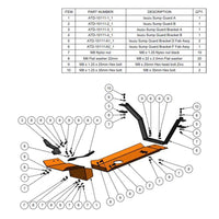 Isuzu NPS 2008+ Sump Guards Powdercoated & Fitted