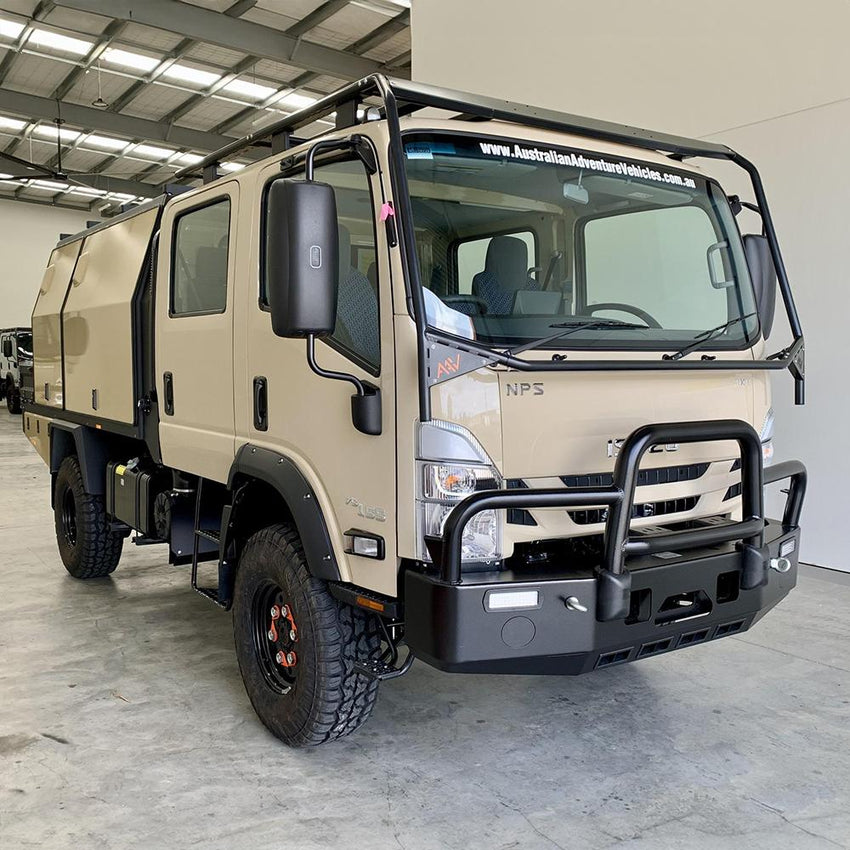 Isuzu NPS 2008+ Bull Bar 2024 Design Winch And Light Compatible - Fitted