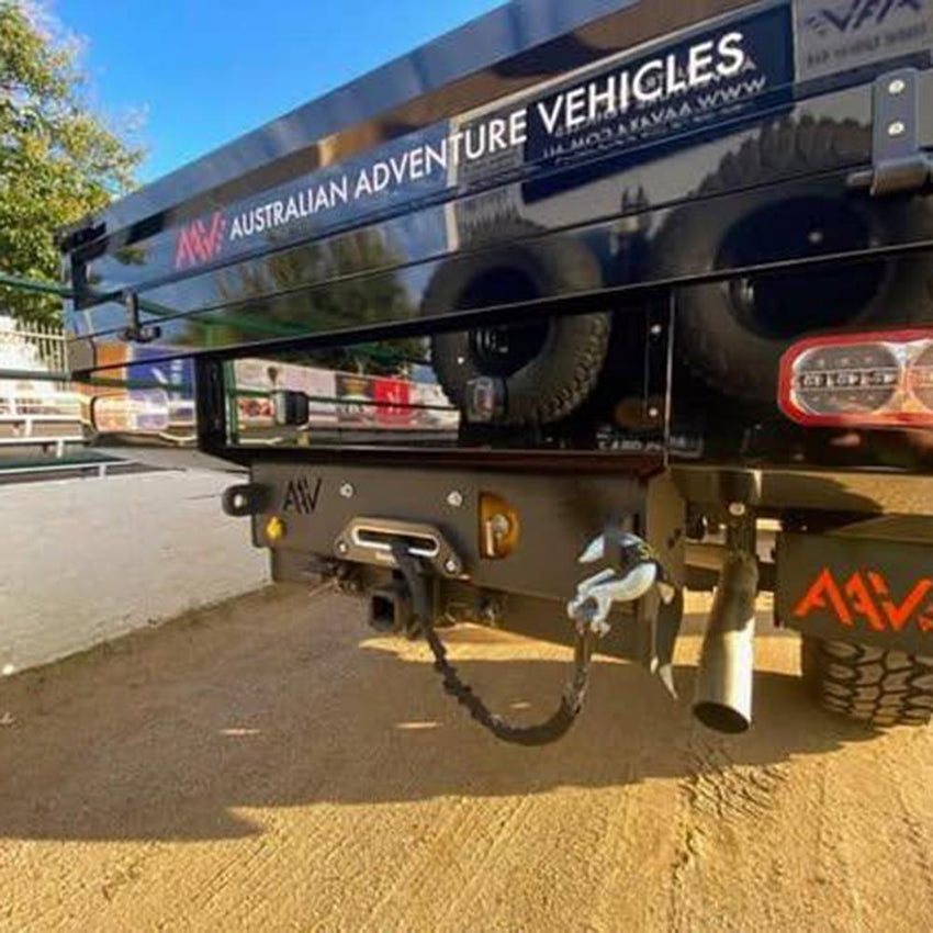 Isuzu NPS 2008+ Towbar 4500Kg + Rear Saber Winch 24V 20,000Lb Fitted