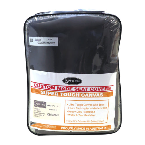 AAV Fuso FGB71 REAR Heavy Duty Grey Canvas  Crew Cab Seat Cover