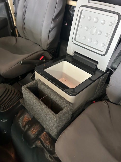 Isuzu Centre Console & 9Lt Fridge Suits Single Seats Fitted