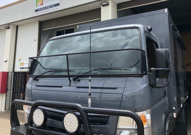 Fuso FGB71 Black Windscreen Stone Guard FITTED