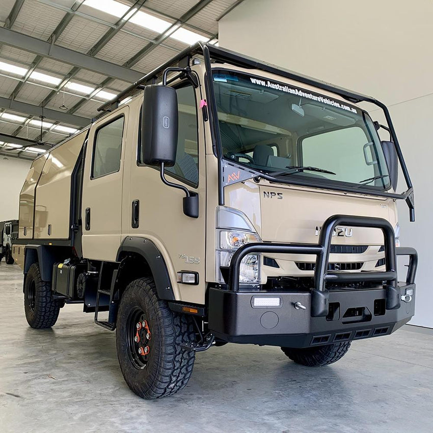Isuzu NPS Rated Recovery Bull Bar 4460 Winch And Low Beam Light Compatible