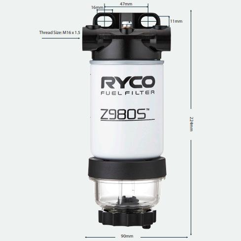 Fuel Manager 30 Micron Fuel Filter Fuso Quick Connect Kit