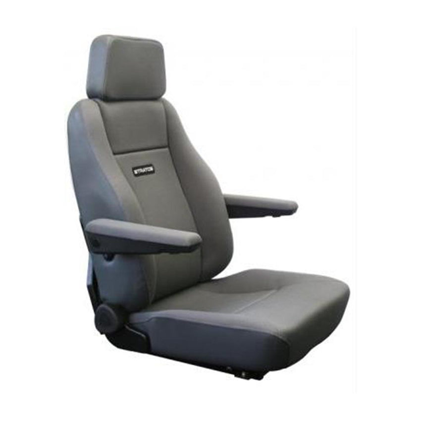 RH Side Stratos LTSS Seat Arm Rest Mid Grey Fitted