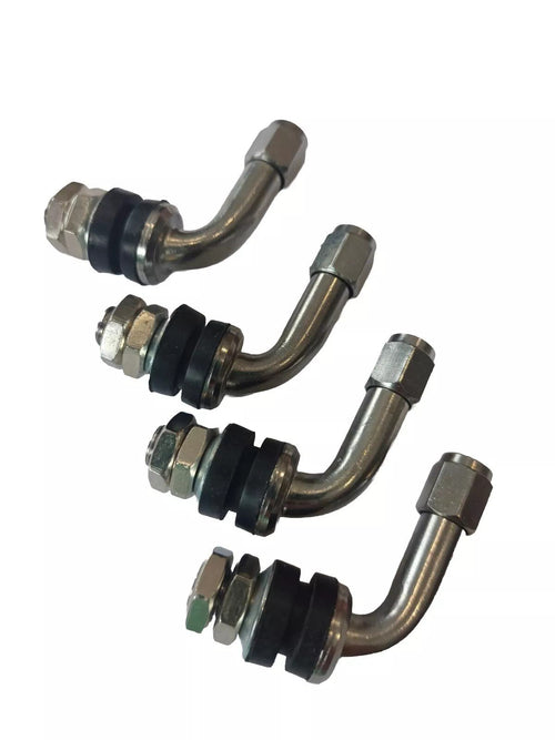 Valve Stem Chrome 90 Degree For 17" Rim