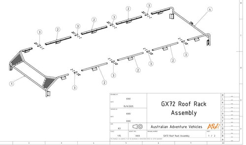 Roof Rack/Scrub Bar Suits GX Motorhome Module Supply Only
