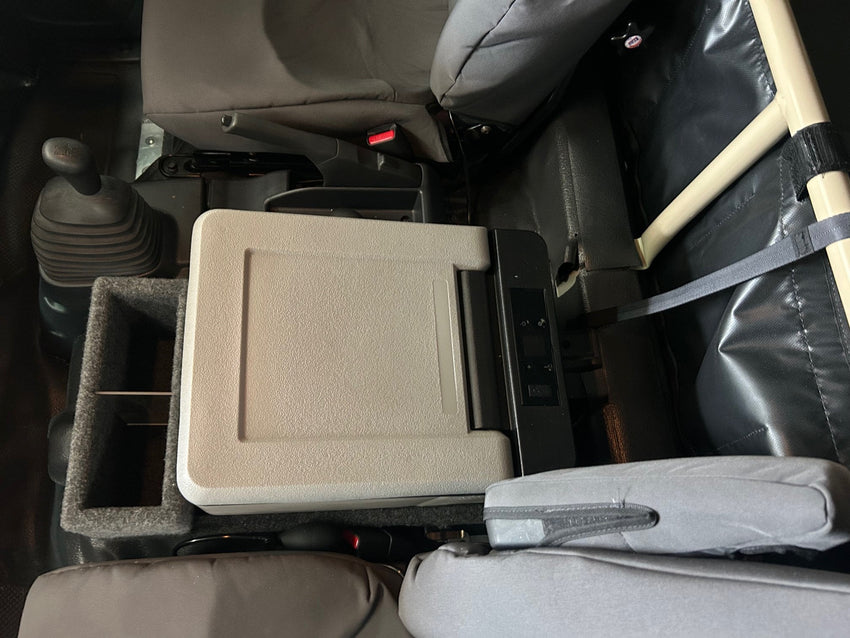 Isuzu Centre Console & 9Lt Fridge Suits Single Seats Fitted