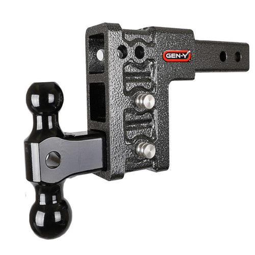 GenY  2" Offset Shank 5" Drop 7000Kg Hitch & Versa-Ball 50&70Mm