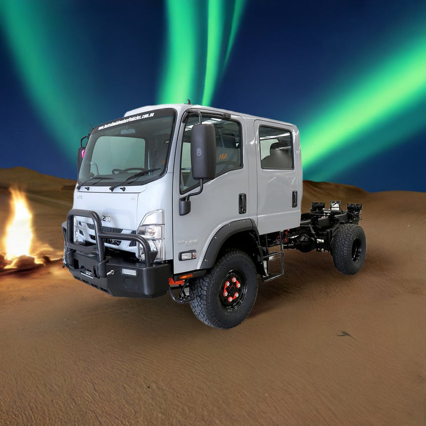 New Isuzu 75/155 Crew Cab Manual 4500Gvm + Bullbar+ 37"AT SSW