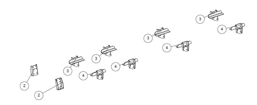 Fuso FGB71 Sc Kinetic Above Chassis Mount Kit (10+70Pcs) Powdercoated