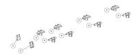 Fuso FGB71 Sc Kinetic Above Chassis Mount Kit (10+70Pcs) Powdercoated