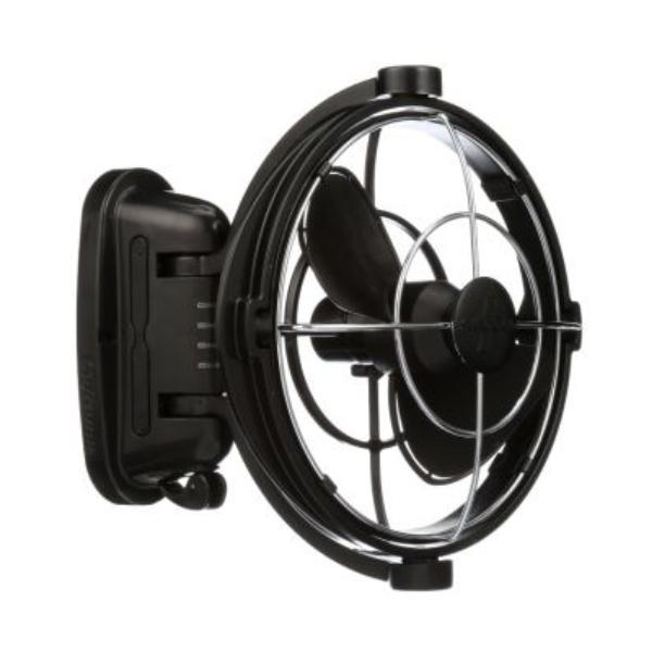 Whitevision / Sirocco  Black Fan 12/24V Fitted To 'B' Pillar Of Crew Cab