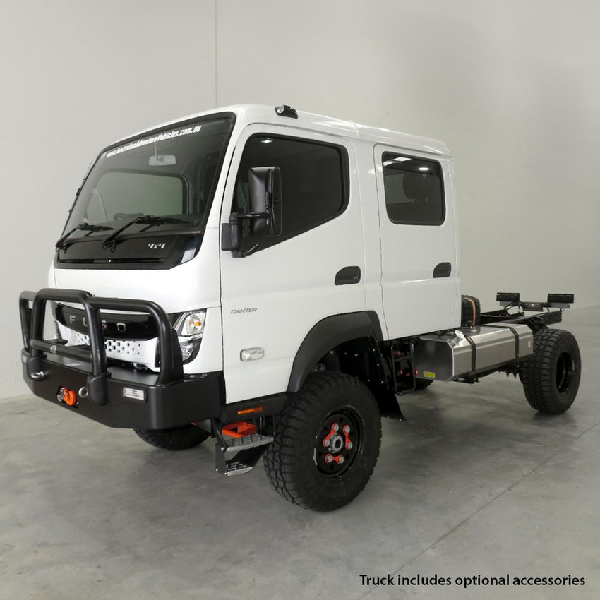 AAV4X4 New Fuso FGB71 4X4 Crew Cab Chassis 6500Gvm-37"MT