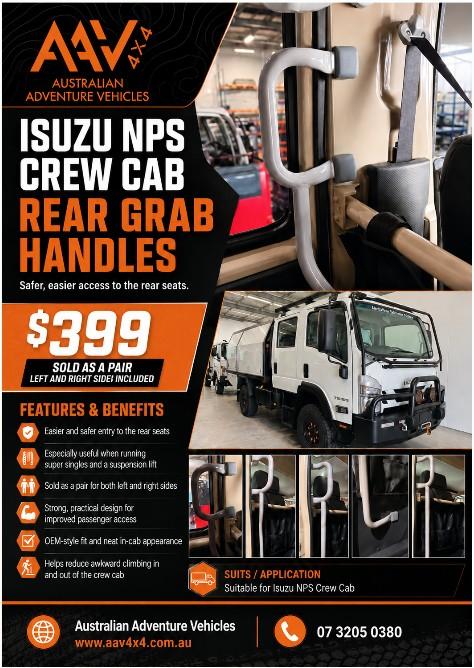 Isuzu Crew Cab Rear Grab Handles Coming Soon