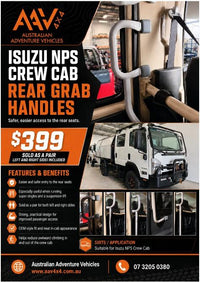 Isuzu Crew Cab Rear Grab Handles
