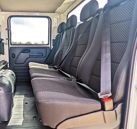 Isuzu Upgraded Four Seat Conversion For Rear, 3 Point Seat Belts Fitted