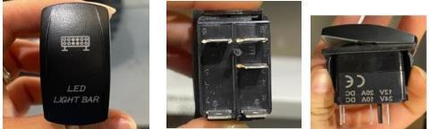 Rocker Switch 5P Light Bar Fuso