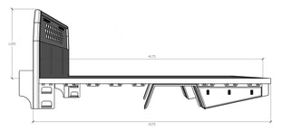 Alloy Tray Suit Isuzu Sc Mounted On A Sub Frame - Powder Coated