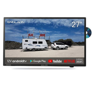 Gxo Englaon 27" Hd Smart 12V Tv With Built In Chromecast Fitted