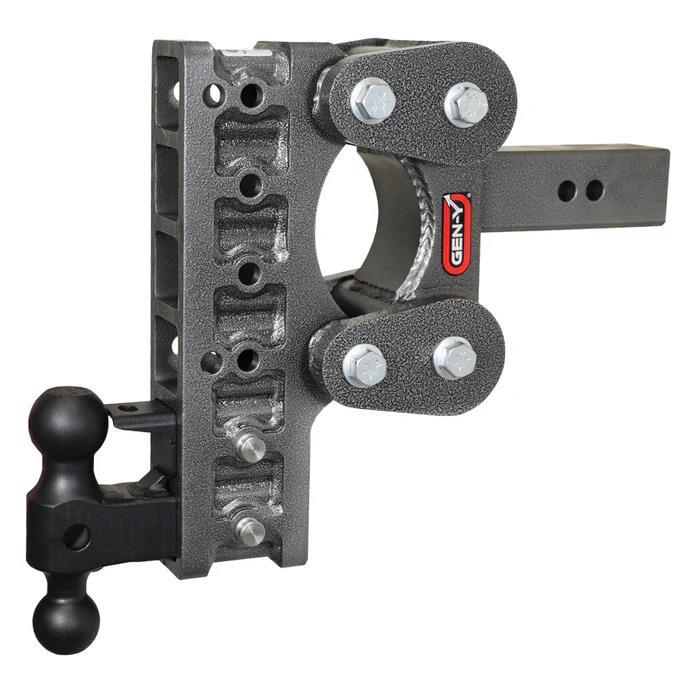 Gen-Y 10" Drop 7000 Kg Torsion-Flex Hitch Versa-Ball 50&70Mm & Pintle