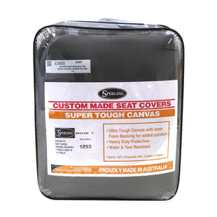 AAV4X4 Stratos+ Arm Rest -Heavy Duty Grey Canvas Front Seat Cover - Pair