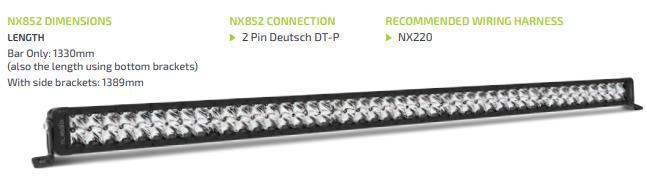 Noxsolis Nx852 52" Light Bar Double Row