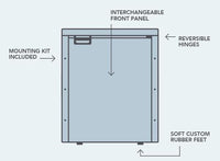 Bushman 130L Upright Fridge - 124L Fridge & 6L Freezer