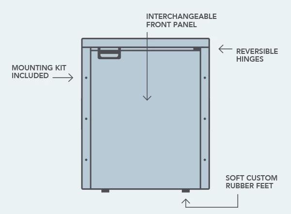 Bushman 130L Upright Fridge - 124L Fridge & 6L Freezer
